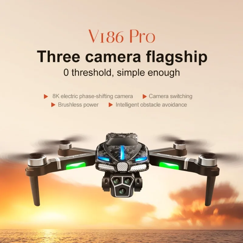 New V186 Pro Drone Professiona - огляд і ціна Drone Camera With Gimbal