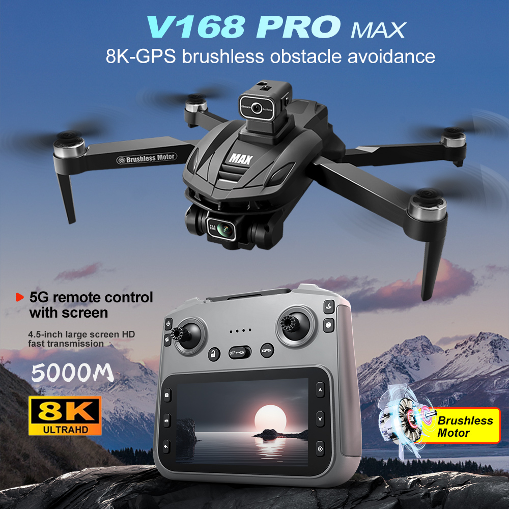 V168 PRO Max GPS Drone 8K Prof - огляд і ціна Drone Camera 4K