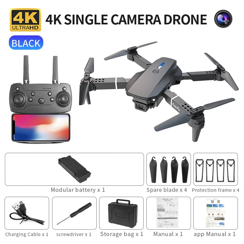 E88 ProIntelligent Folding Dro - огляд і ціна Drone Camera Night Vision