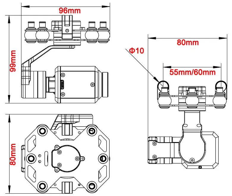 Tarot TL3T20 3-axis Gimbal 640 - огляд і ціна Drone Camera Thermal